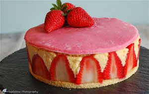 Tarta Fraisier - Tarta De Fresas Clásica Francesa
