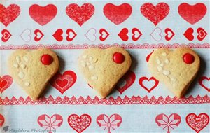 Galletas De Mantequilla - Corazones Y Flores Para San Valentín
