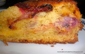 Pastel De Natillas Con Fresas Y Peras
