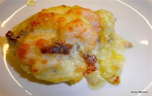 Patatas Rellenas De Gambas Y Jamón
