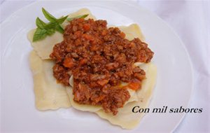 Salsa Boloñesa Con Pasta
