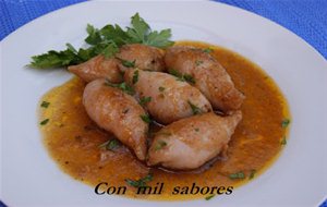 Chipirones Rellenos De Marisco
