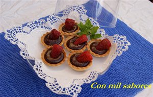 Tartaletas De Chocolate Con Fresas
