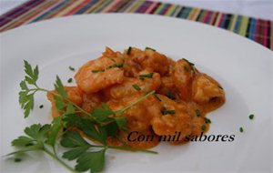 Langostinos En Salsa
