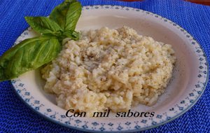 Risotto De Pollo Y Albahaca
