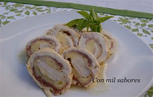 Rollitos De Pollo Con Jamón Y Queso
