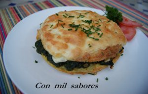 Tortilla De Patatas Rellena De Espinacas
