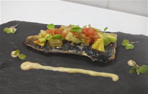 Caballa Con Tartar De Tomate Y Mahonesa De Wasabi!!
