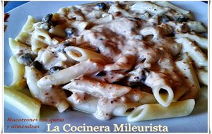 Macarrones Con Queso Y Almendras 
