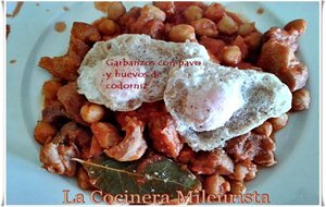 Garbanzos Con Pavo Y Huevos De Codorniz
