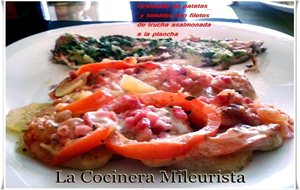 Gratinado De Patatas Y Tomates Con Filete De Trucha Asalmonada A La Plancha (microondas)
