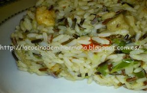 Arroz Con Verduras Y Gambas
