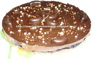 Tarta De Chocolate Con Manzana Caramelizada Y Mermelada
