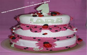 Tarta Fondant De Mariquitas
