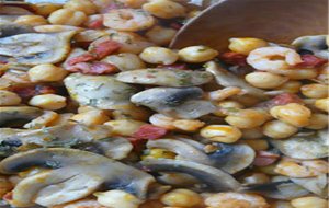 Receta Revuelto De Garbanzos
