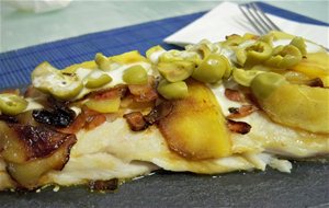 Merluza Con Aceitunas Y Manzana