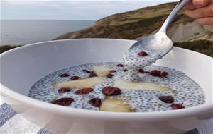 Papilla De Chía Con Fruta Fresca, Un Desayuno Simple, Fácil Y Muy Nutritivo
