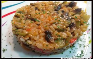 Arroz Con Champiñones Y Verduras
