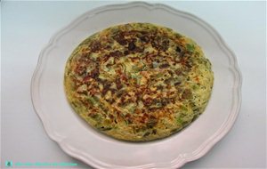 Tortilla De Judías Verdes Y Calabacín
