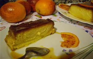 Flan De Naranjas Sanguinas
