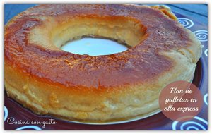 Flan De Galletas En Olla Express
