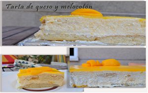 Tarta De Queso Y Melocotón
