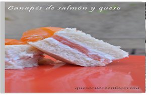 Canapés De Salmón Y Queso
