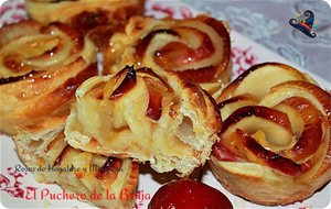 Rosas De Hojaldre Y Manzana
