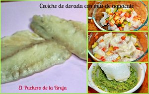 Ceviche De Dorada Con Mus De Aguacate
