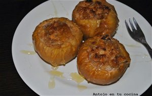 Manzanas Asadas Rellenas De Cheescake
