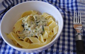 Nidos De Pasta Con Mascarpone Al Pesto
