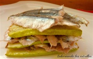 Mil Hojas De Calabacin Y Boquerones Al Horno
