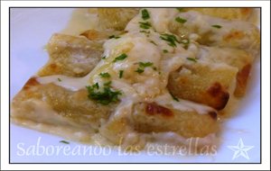 Canelones De Confit De Pato Y Foie
