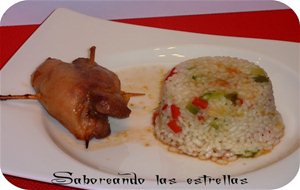 Muslos De Pollo Relleno A La Naranja
