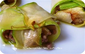 Paquetitos De Calabacín Con Carne Picada
