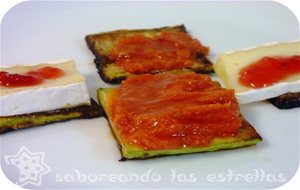 Pintxo's Calabacin, Brie, Mermelada, Sobrasada Y Miel
