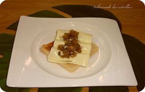 Tostas De Canelón De Tranchete Y Anchoas
