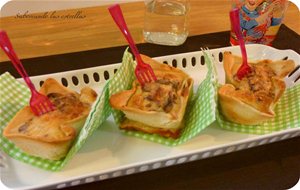 Mini Quiche De Champiñones Y Setas
