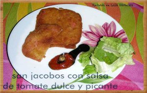 San Jacobos Caseros Con Salsa De Tomate Dulce Y Picante.