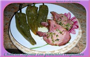 Chuletas Sajonias Con Pimientos Verdes Confitados