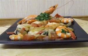 Cazuela De Rape Y Gambas
