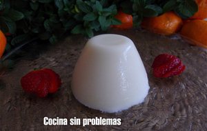 Gelatina Blanca De Melón Y Queso Quark
