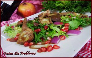 Verduras Templadas De La Huerta De Elche Con Reducción De Granadas.
