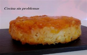 Puding De Pan Duro Y Mermelada De Melocotón.
