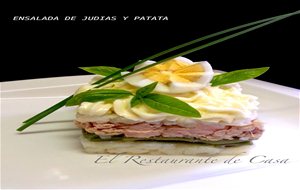 Ensalada De Judias Y Patata Con Atún
