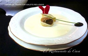 Crema De Trufa Con Galets Rellenos
