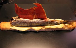 Sardina A La Espalda Con Jamón
