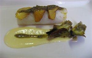 Bacalao Con Pilpil De Alcachofas Y Muselina De Manzana
