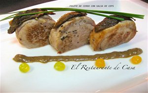 Filete De Cerdo En Salsa De Ceps
