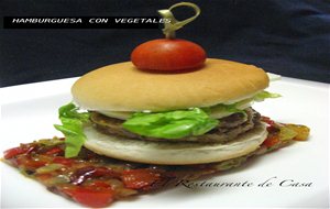 Hamburguesa Con Vegetales
